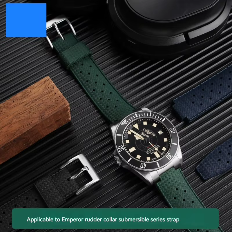 Bracelet de montre en silicone souple pour homme