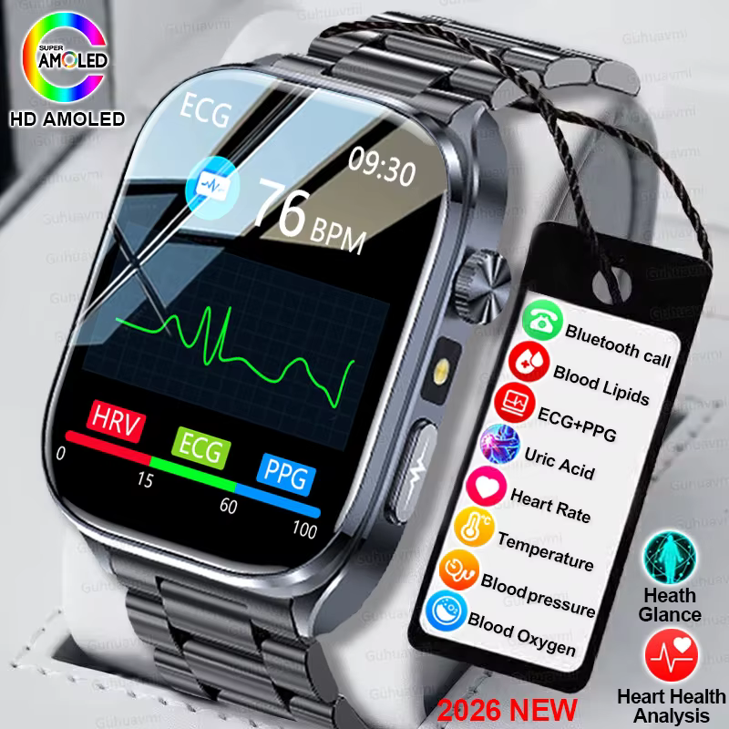 Nouvelle Montre Connectée ECG Précise 2026 pour Hommes : Analyse de la Santé Cardiaque
