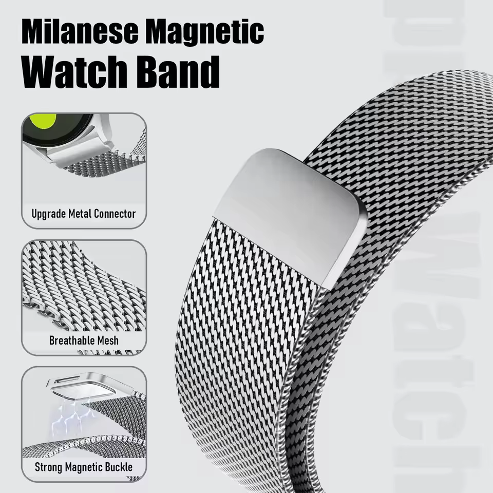 Bracelet en métal 18mm 20mm 22mm pour Garmin Vivomove Trend