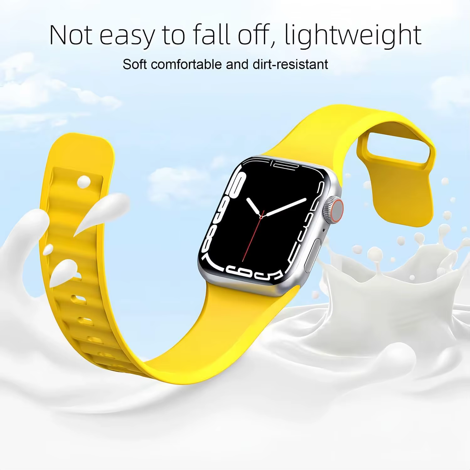8 packs de bracelets en silicone pour Apple Watch