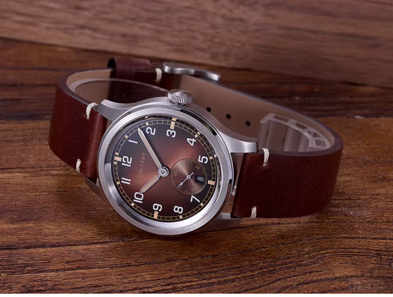 Baltany hommes montre automatique 39mm pilote mécanique montre-bracelet saphir miroir 10ATM étanche ST1731 petit deuxième cadran dégradé