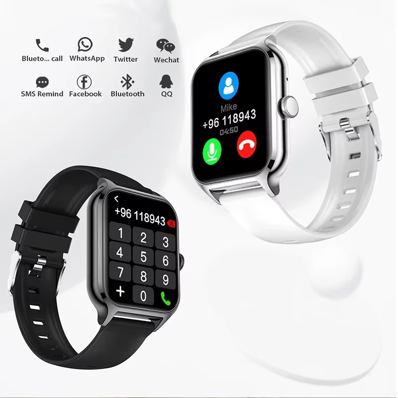 2025 montre intelligente femmes 2.01 "écran tactile complet traqueur de fréquence cardiaque Bluetooth appel étanche