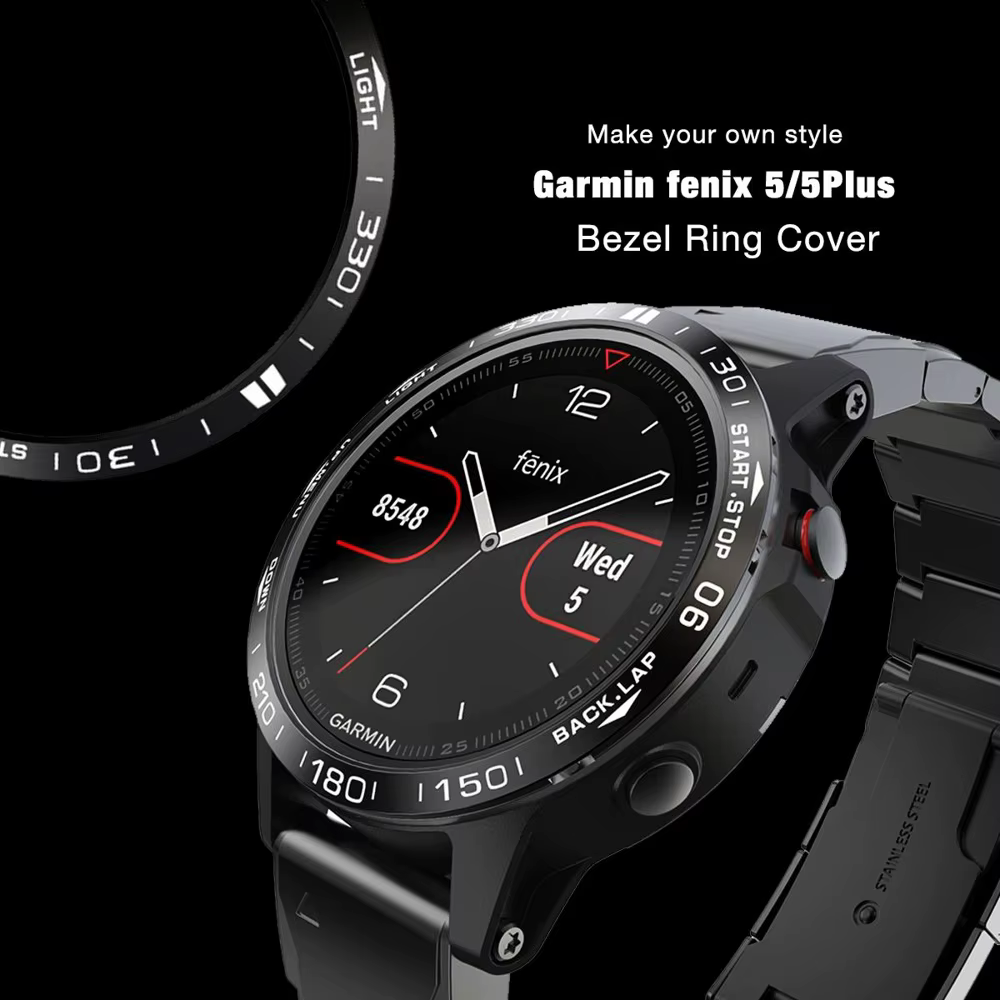 Lunette pour Garmin Fenix 7 7X 6 6X Pro 5 5X Plus