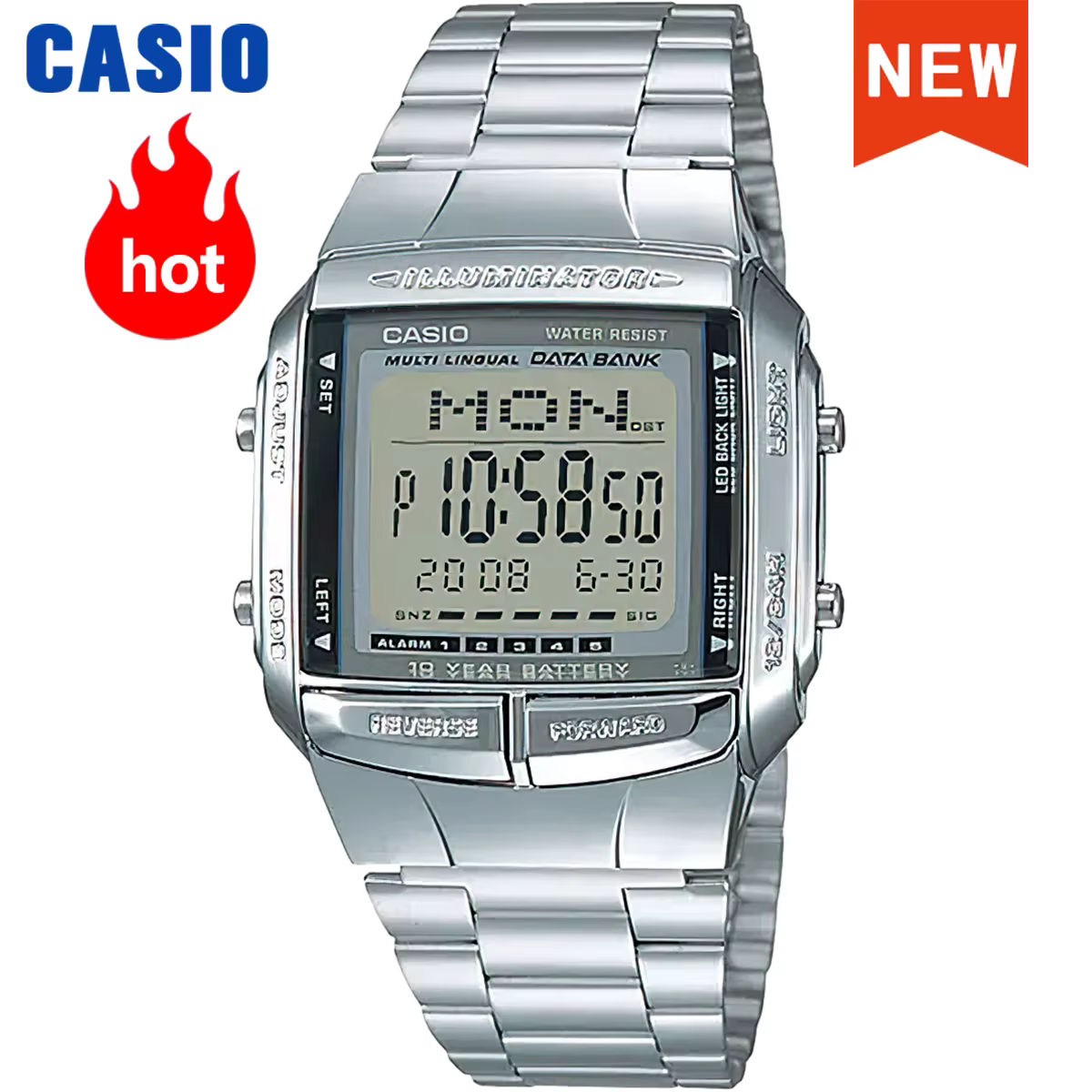 Casio montre pour hommes top marque de luxe ensemble étanche classique vintage petits pépites d'argent relogio masculino DB-360-1A
