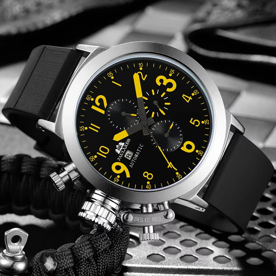 Montre automatique mécanique à remontage automatique pour homme