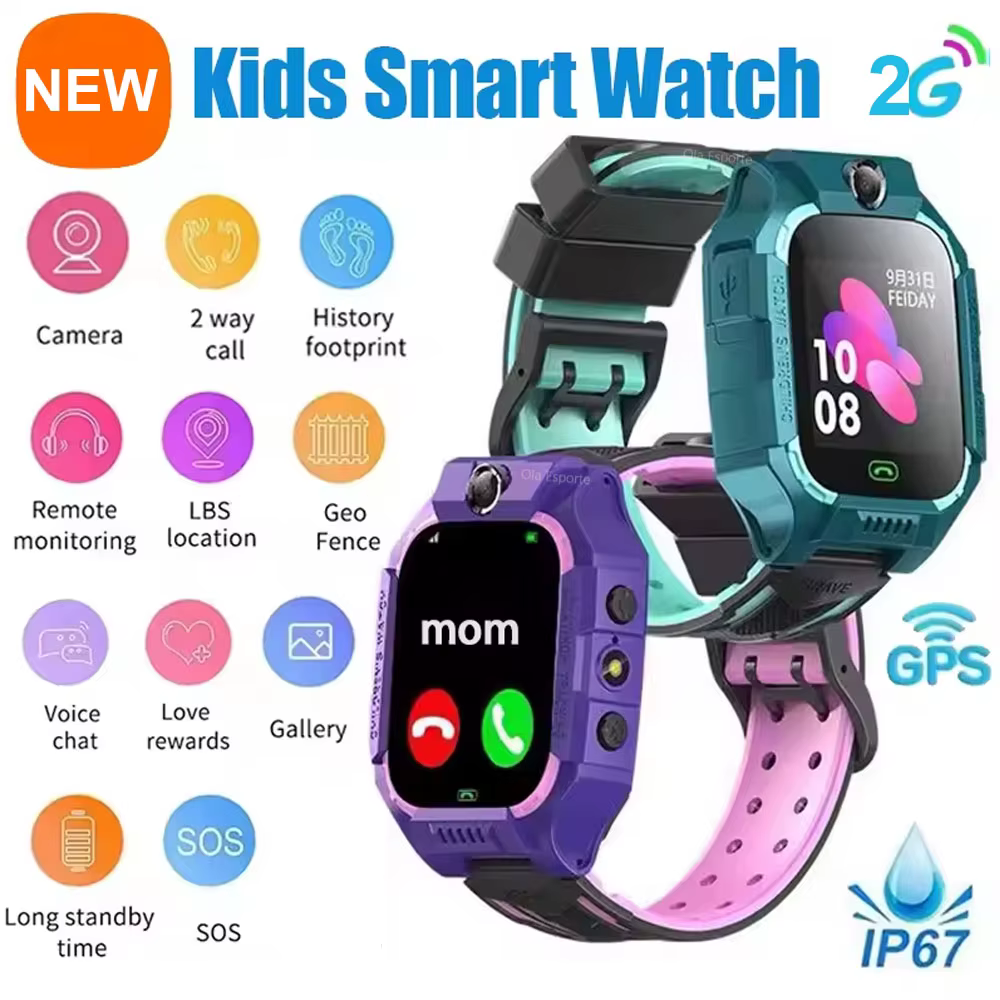 Enfants montre intelligente 2G SOS GPS localisation carte Sim appel