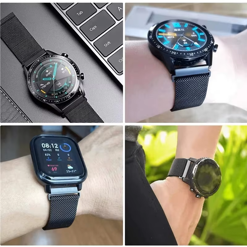 Boucle milanaise pour Samsung Galaxy watch 7/4/5/pro/4-6 classique/Active 2 40mm bracelet 20mm 22mm