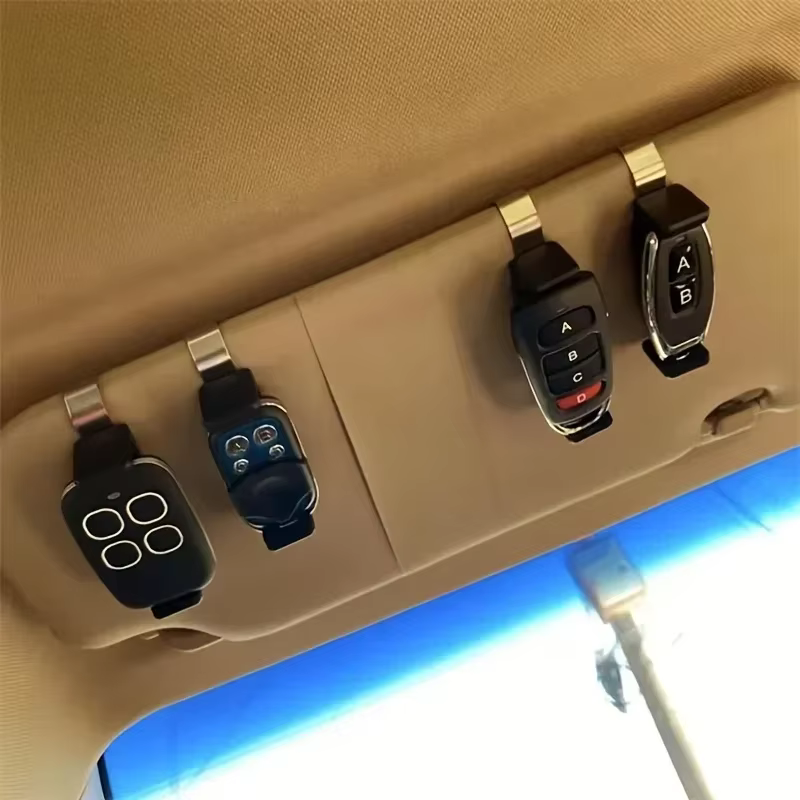 Clips de retenue de télécommande de porte de garage, porte-clés à distance, supports de voiture, support de télécommande, clip de visière