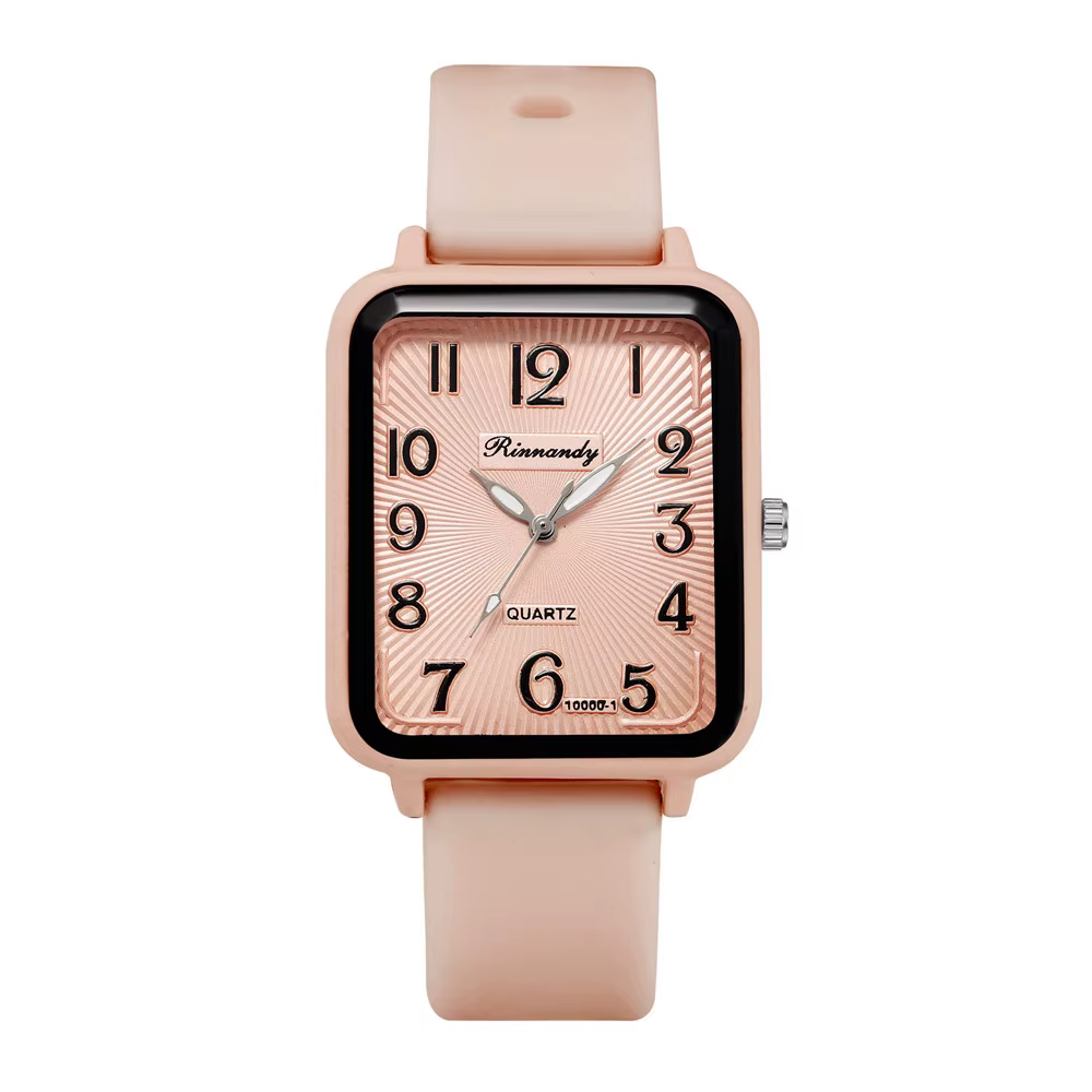 Montres de marque mode pour dames décontractées rectangulaires numériques simples