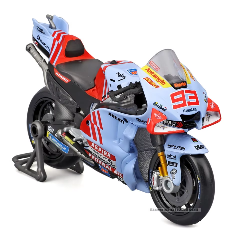Maisto 1:18 # 93 Marc Marquez # 73 Alex Marquez 2024 Gresini Racing Moto GP alliage moulé modèle de Moto collection cadeau jouet