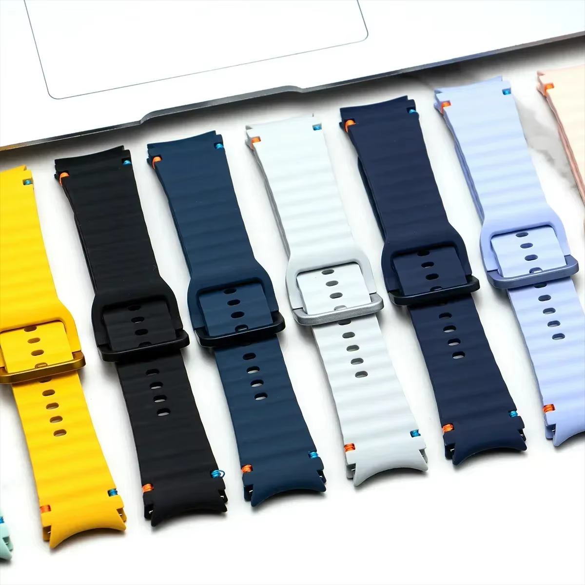 Bracelets officiels pour Samsung Galaxy Watch 7/FE/6/5/4 44mm 40mm 5 Pro 45mm 46mm