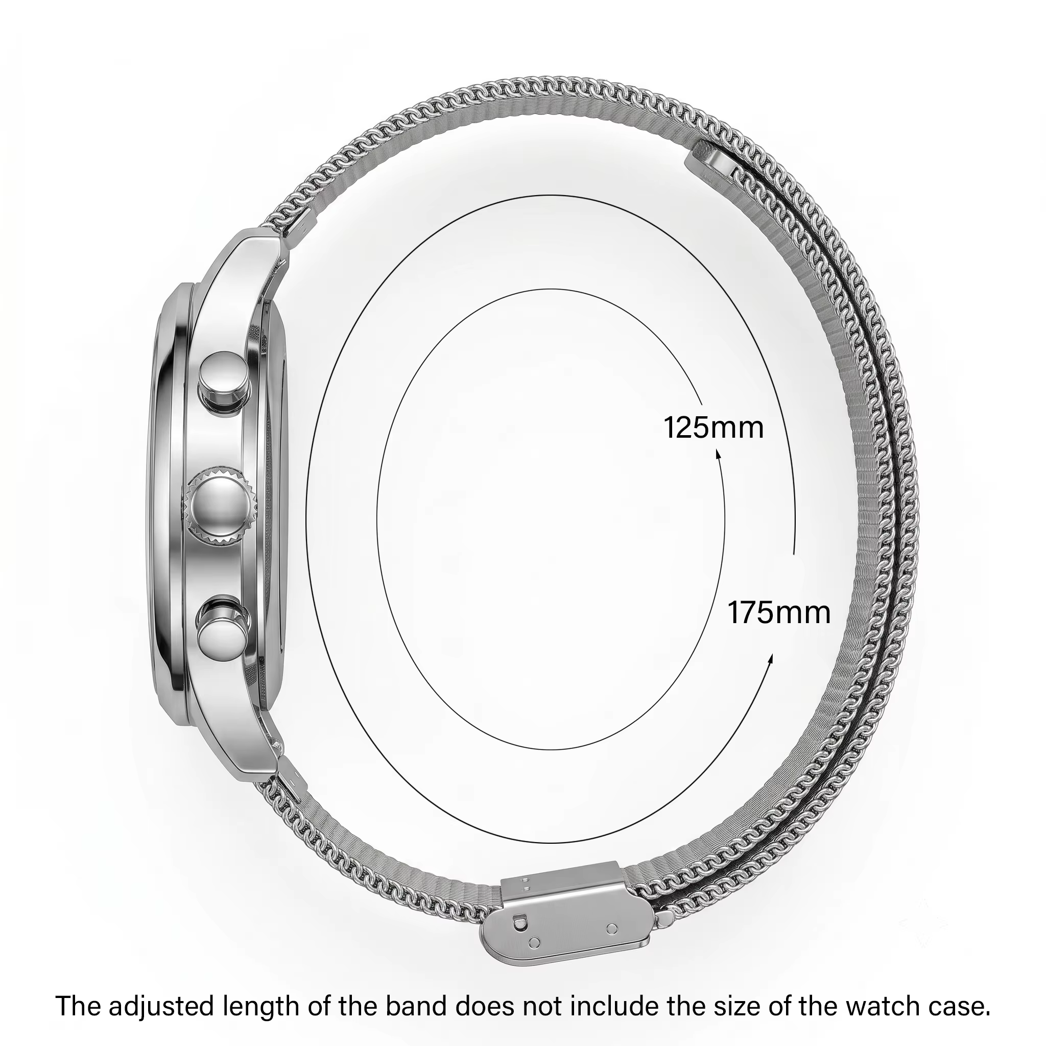 Bracelet de montre à boucle milanaise pour hommes et femmes