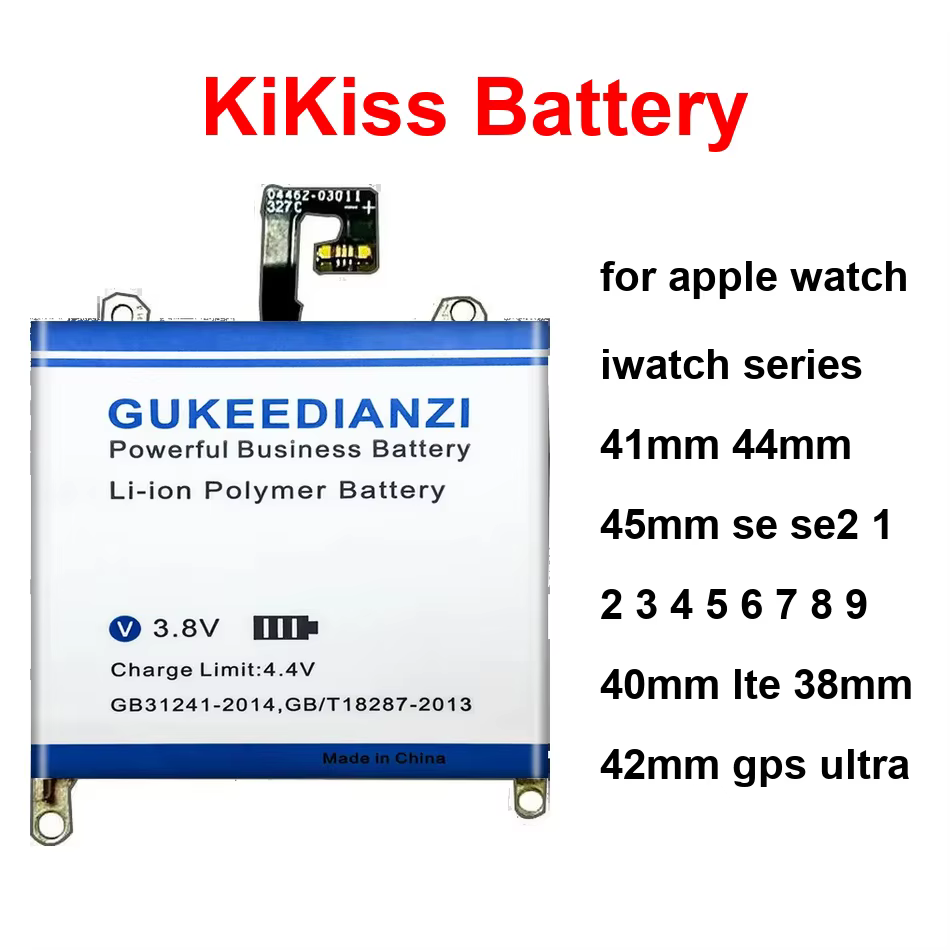 Batterie Ultra GPS 300-700 mAh pour Apple Watch Series 41MM 44MM 45MM SE SE2 1 2 3 4 5 6 7 8 9 40MM LTE 38MM 42MM