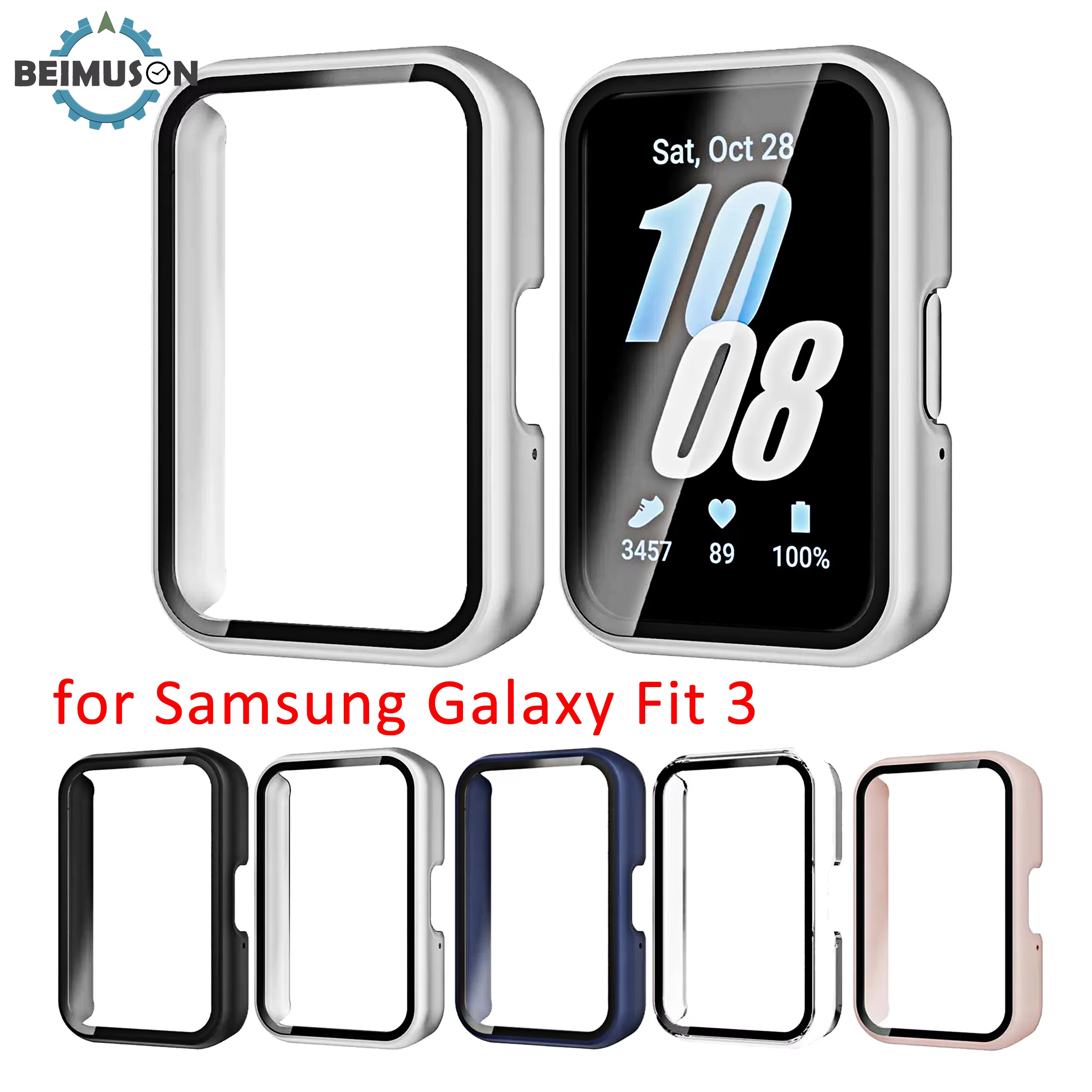 Boîtier de montre Compatible pour Samsung Galaxy Fit3
