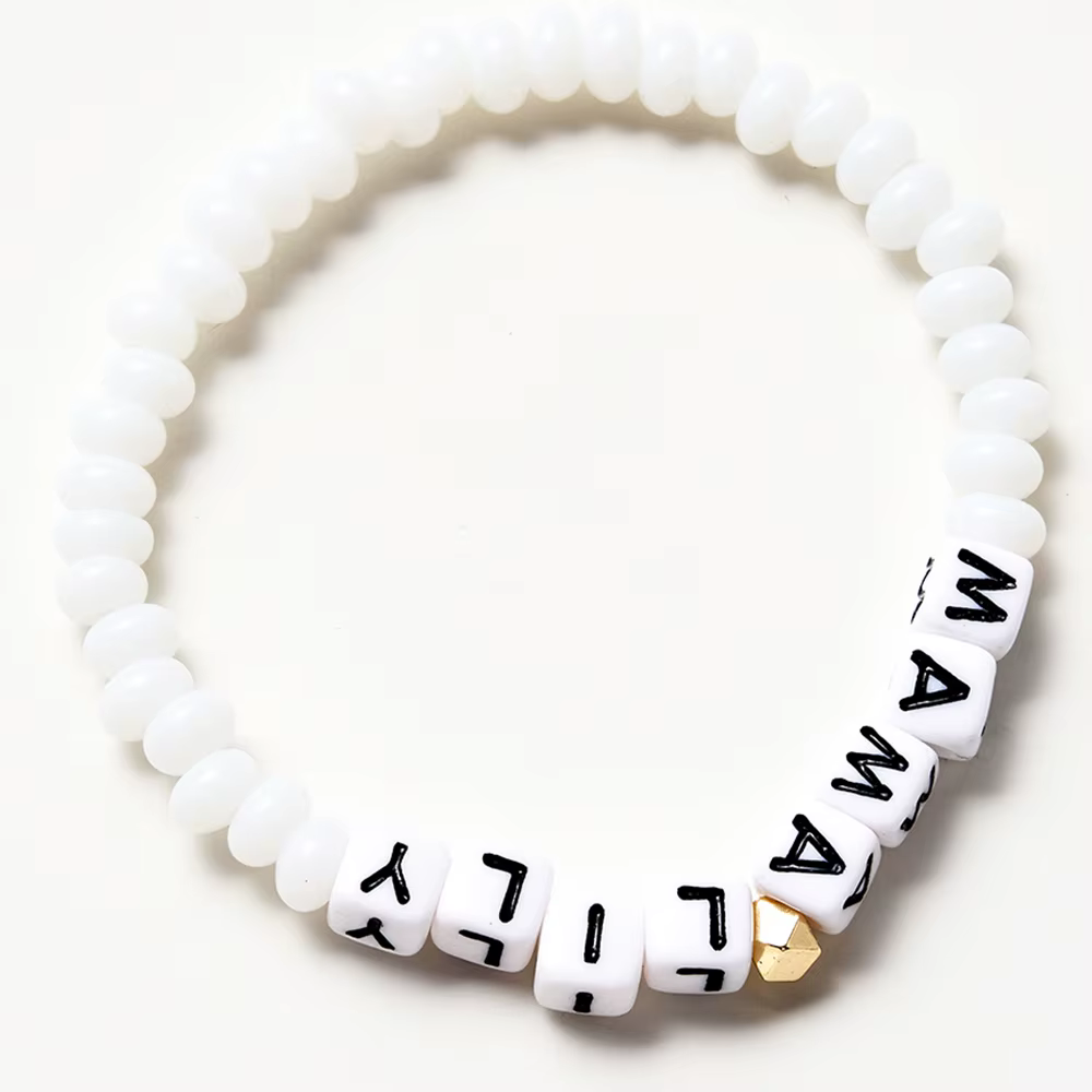 1PC Bracelet personnalisé-nom gravé personnalisé