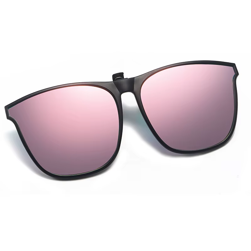 Lunettes de soleil polarisées à Clip pour hommes, pour conducteur de voiture, UV400, Anti-éblouissement, carrées Vintage