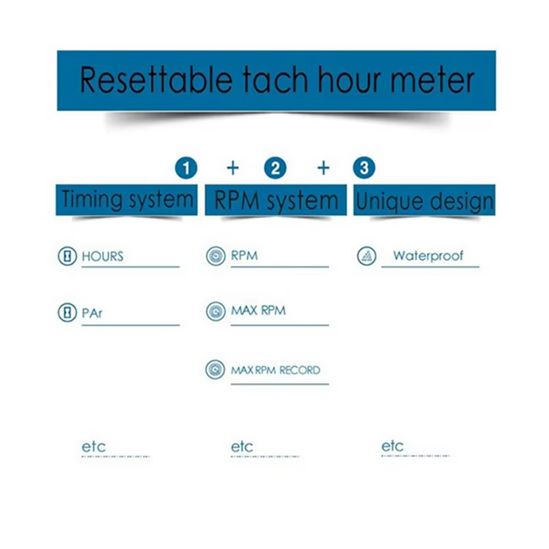 Compteur horaire de vitesse de moto inductif LCD