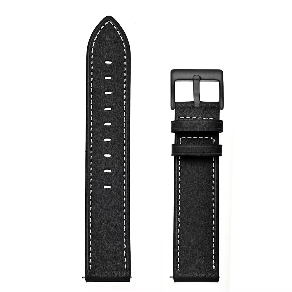 Bracelet en cuir de 22mm pour Amazfit Bip Max