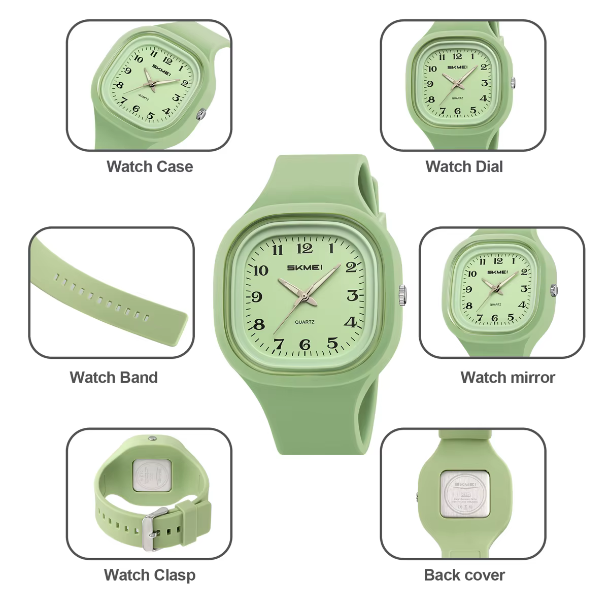 SKMEI jeunesse Cool sport montre à Quartz pour hommes femmes étudiants décontracté