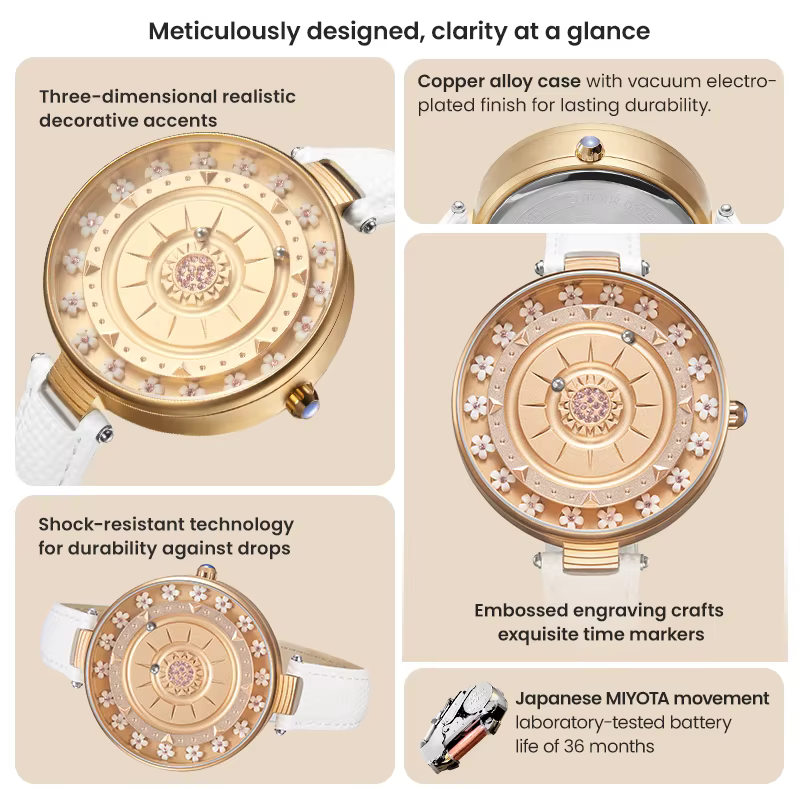 EUTOUR 2025 Nouvelle montre-bracelet à quartz magnétique pour femme - Montre élégante