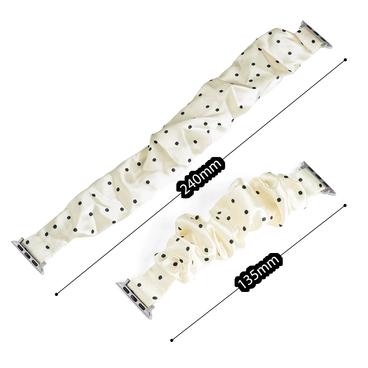 Bracelet élégant en fil style scrunchie pour Apple Watch Series