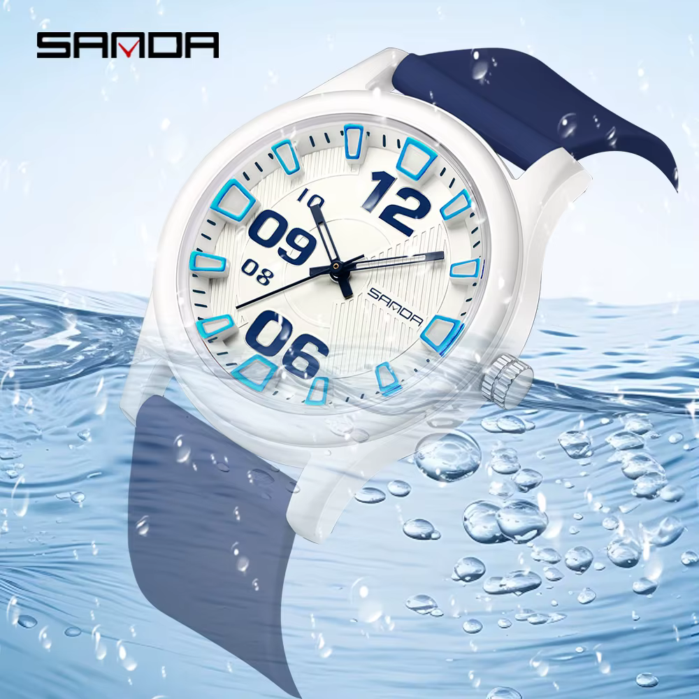 SANDA 3252 Montre à quartz étudiante mode et simple