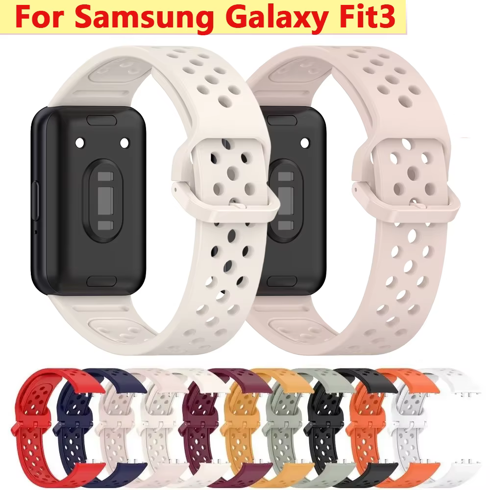 Montre en Silicone souple Compatible avec Samsung Galaxy Fit3