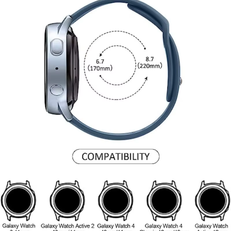 Bracelet de montre Sport pour Amazfit GTS-GTR-4-3-2-2e-mini-pro-stratos 2 3