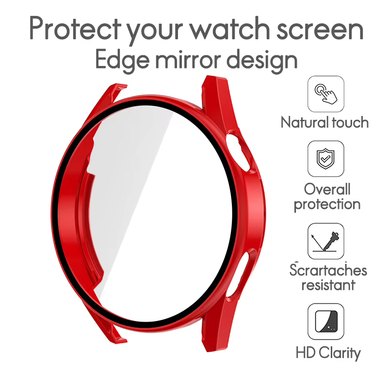 Étui de protection d'écran en verre trempé 2 en 1