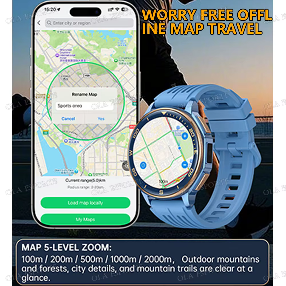 Montres connectées GPS avec cartes hors ligne