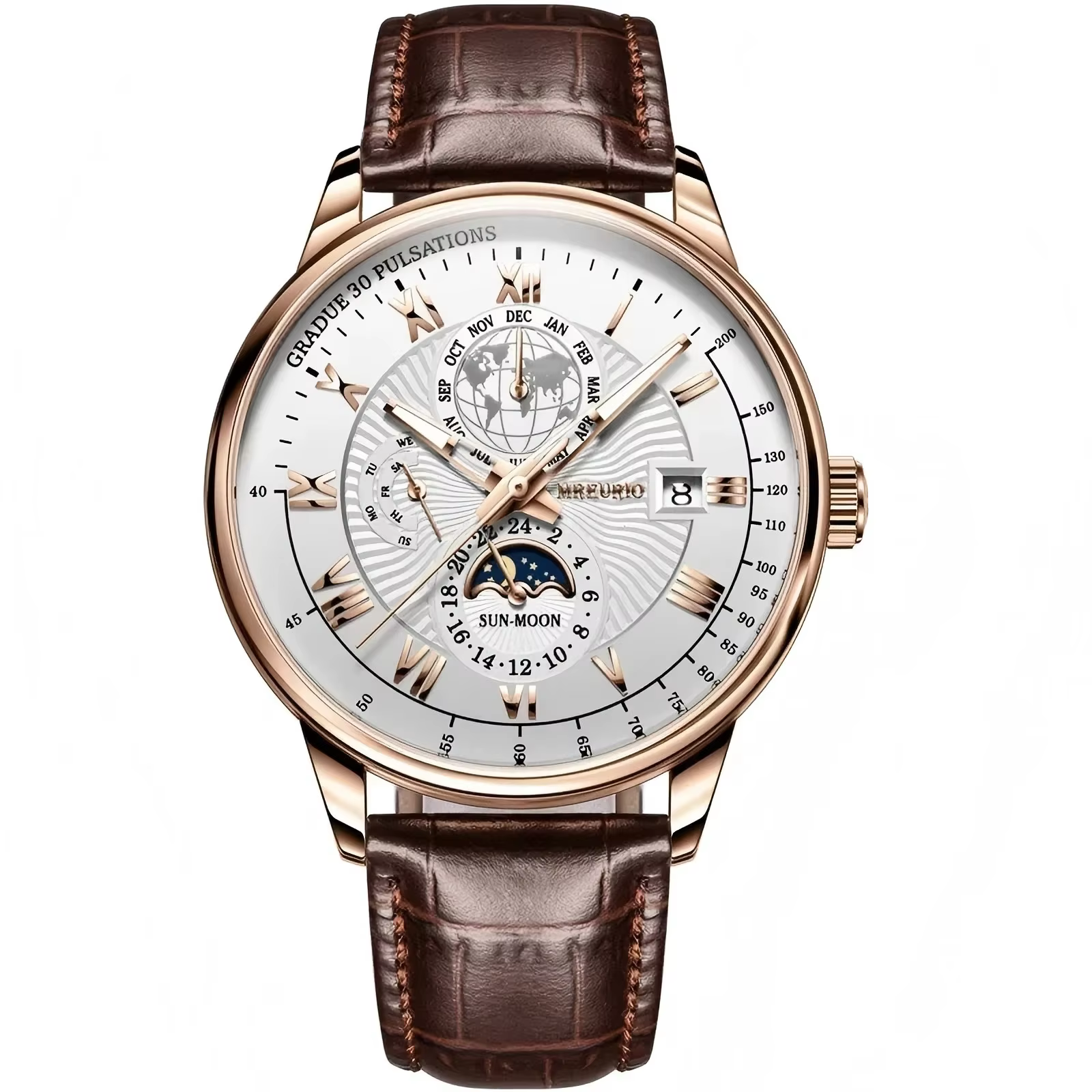 Montre à quartz de luxe pour homme