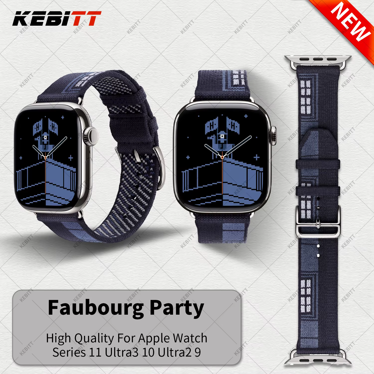 Nouveaux bracelets Kebitt Single Tour pour Apple Watch Ultra 3 2 Series 11 10 9 8 7 6 5