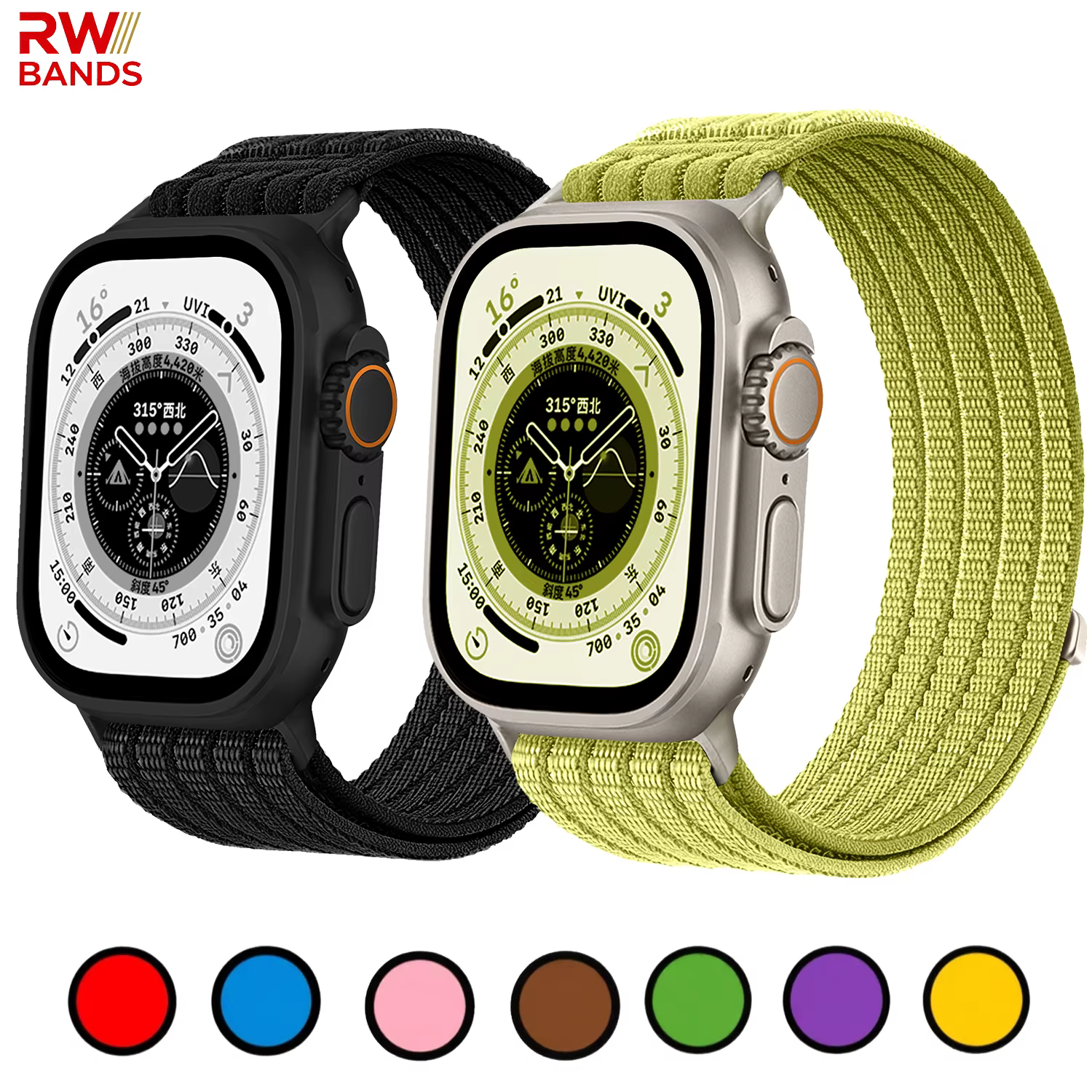 Bracelet léger en nylon pour Apple Watch Ultra