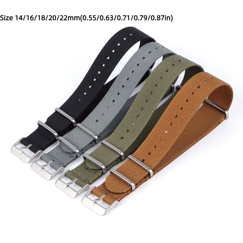 Bracelet de montre NATO vintage 14/16/18/20/22 mm