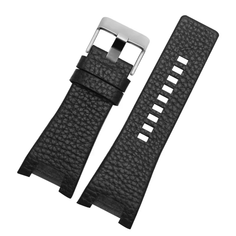Pour montre en cuir véritable Diesel avec Interface Concave Dz4246 Dz1273 Dz1216 bracelet étanche en peau de vache à Texture exquise 32mm