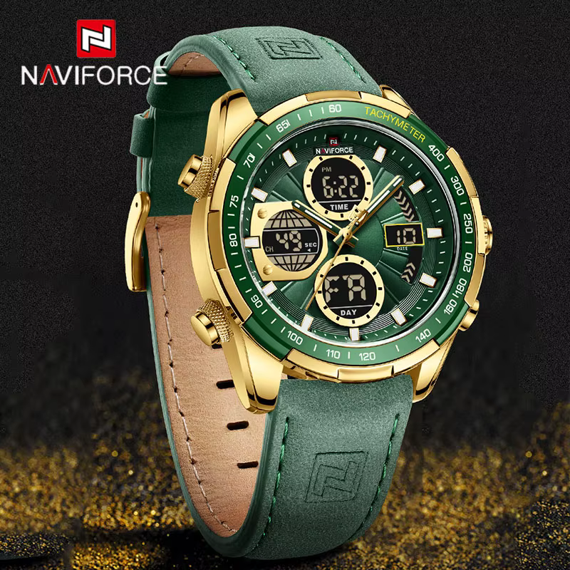 NAVIFORCE mode montres militaires pour hommes de luxe Original sport chronographe montre étanche Quartz montre-bracelet horloge