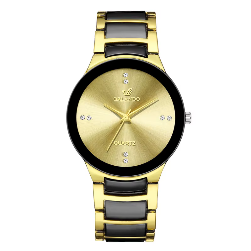 Montre de luxe en acier au tungstène pour hommes