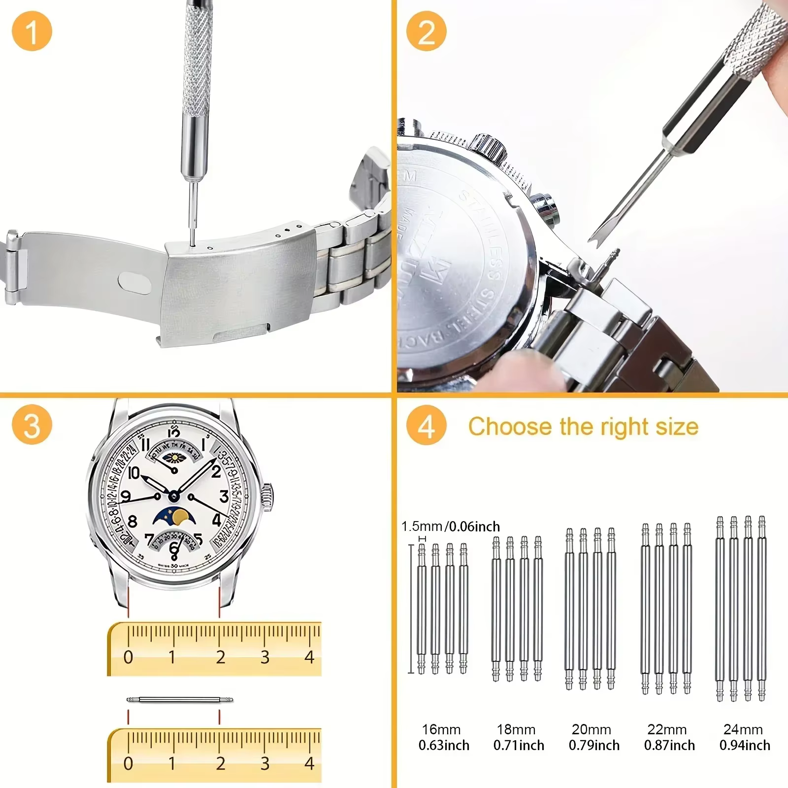 Ensemble d'outils de réparation de montre