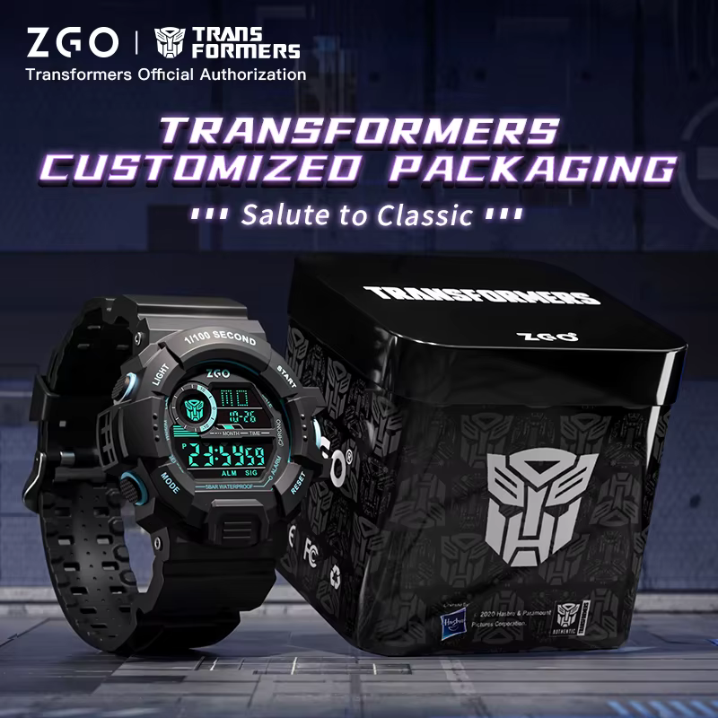 ZGO X Transformers montres pour hommes montre électronique étanche
