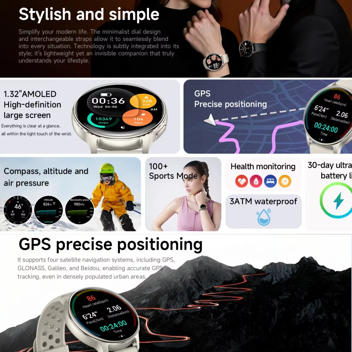 Montre connectée GPS 1