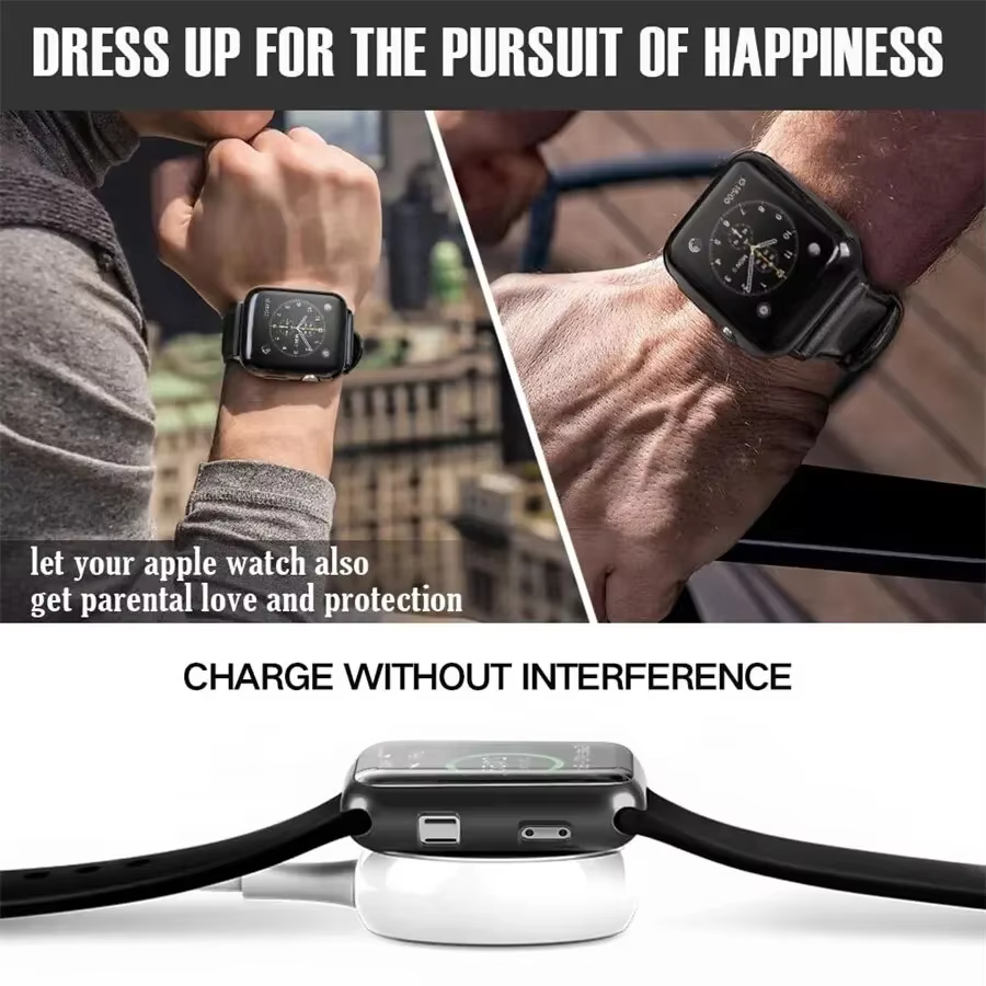 Housse en TPU pour boîtier de montre apple série 9 8 7 6 5 4 3 SE 41mm 45mm 42-44mm-40mm