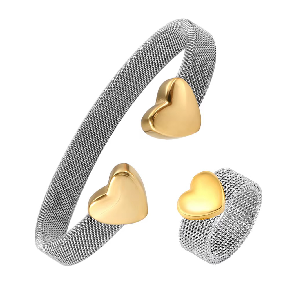 Bracelets en forme de cœur pour femmes et hommes