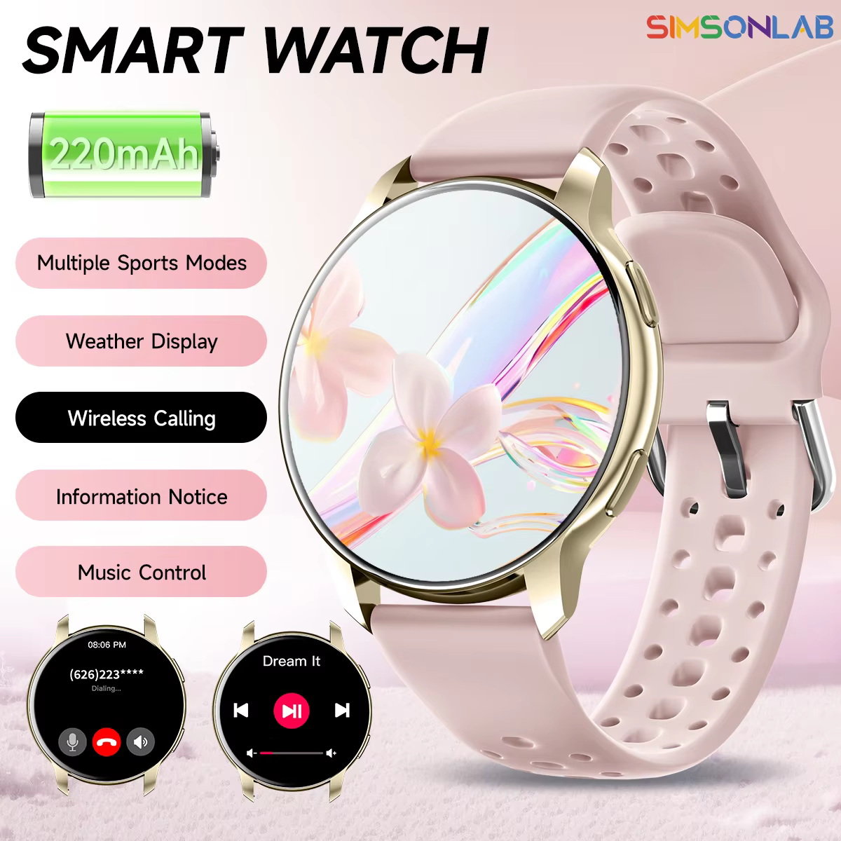 Montre connectée 2026 pour hommes et femmes