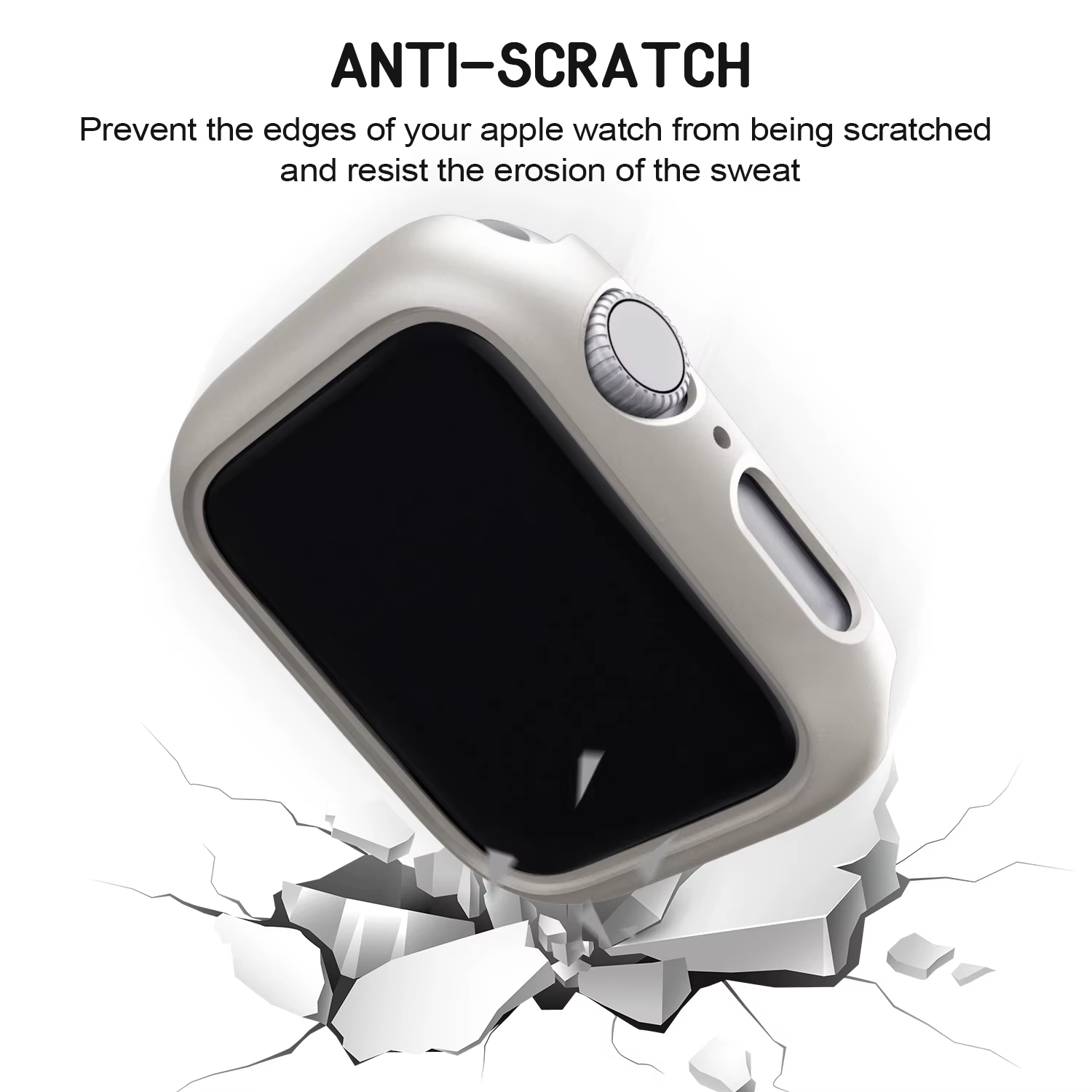 3 pièces coque rigide pour Apple Watch 45mm 41mm 38mm 42mm 40mm 44mm cadre de protection pare-chocs mat pour iWatch SE 9 8 7 6 5 4 3 2