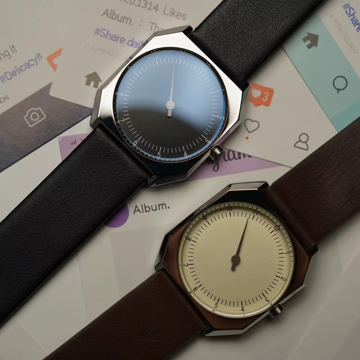 Montre à quartz rétro européenne et américaine pour homme