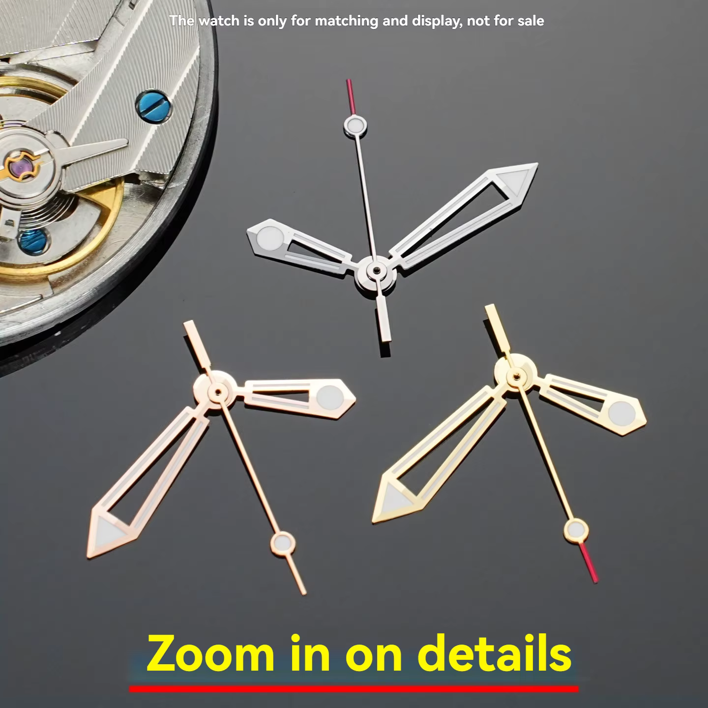 Aiguilles de montre lumineuses de qualité supérieure