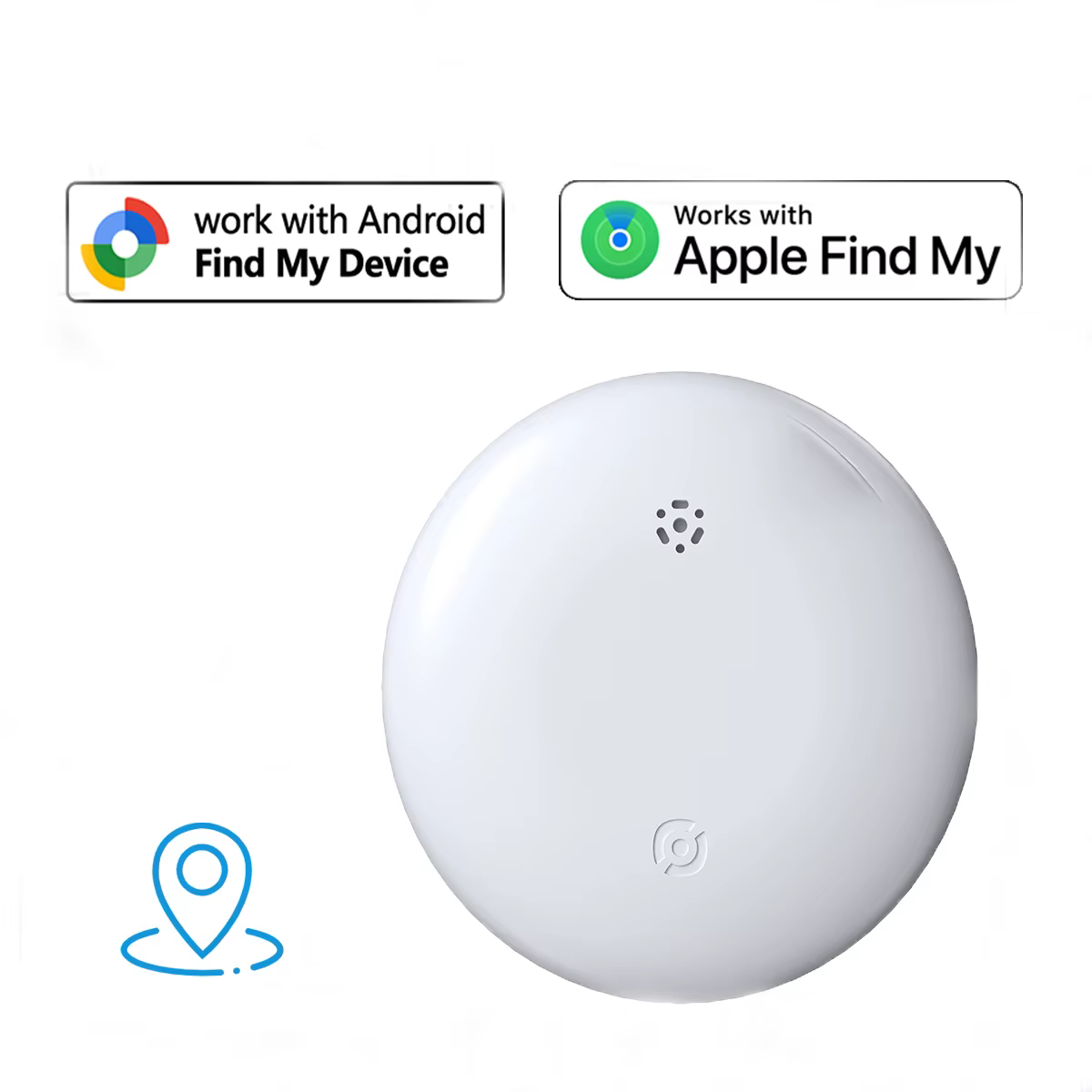 Mini traceur GPS double système pour Apple Find My/Android Google