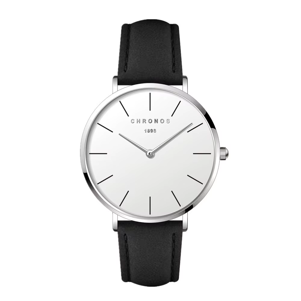 CHRONOS marque de luxe Montre pour hommes femmes minimaliste mode montres à Quartz unisexe décontracté analogique