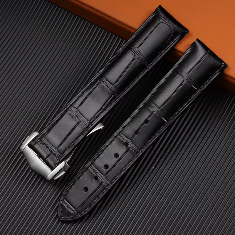 Bracelet DE montre en cuir véritable