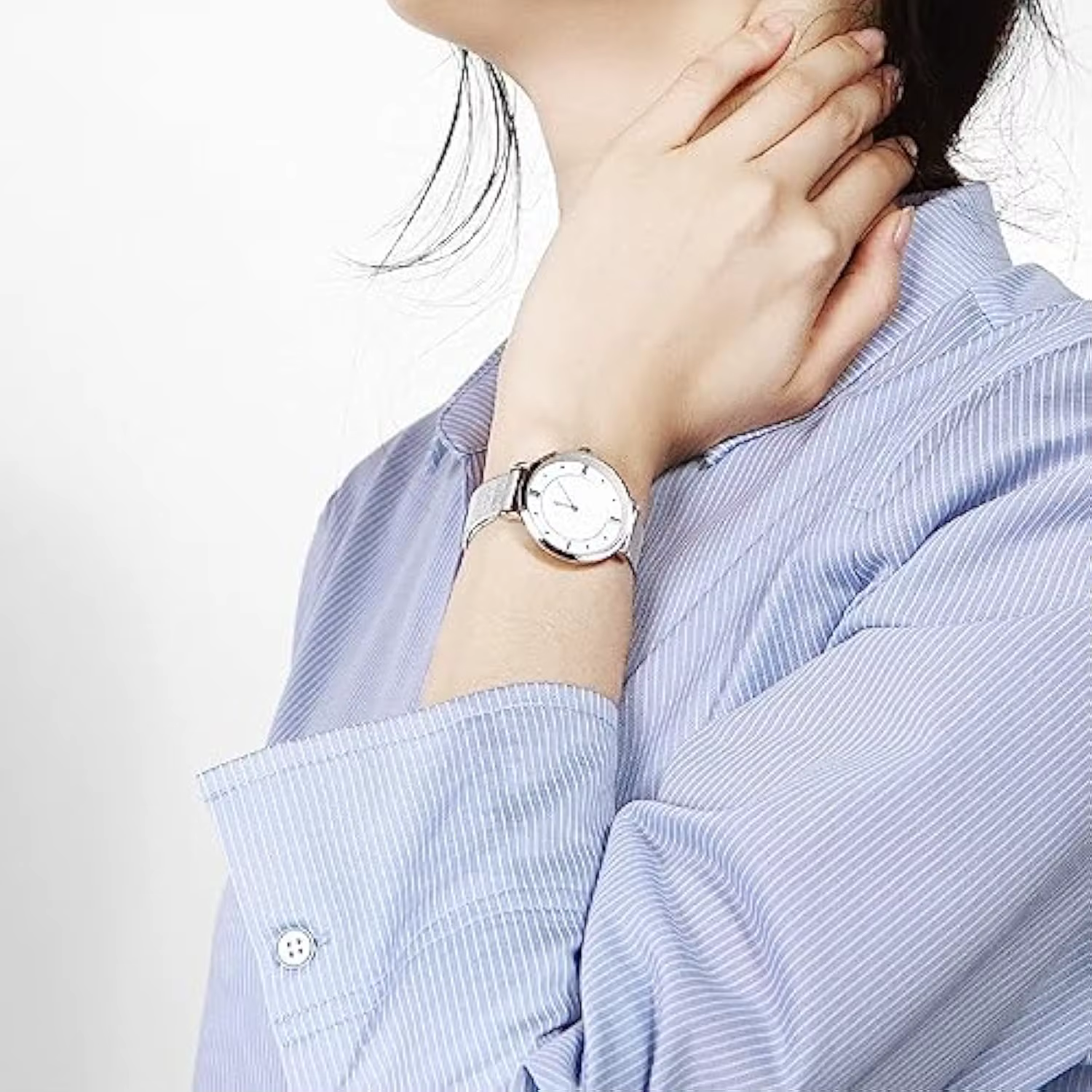 Bracelet de montre en maille d'acier inoxydable